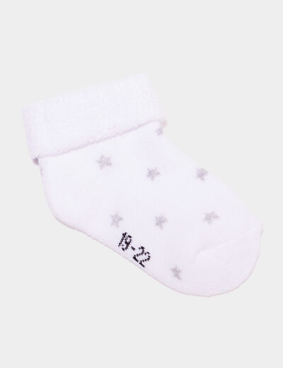 Lot 3 paires chaussettes blanc bébé garçon