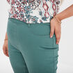 Jegging taille élastiquée grande taille vert foncé femme grande taille
