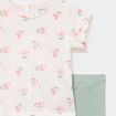 Ensemble 2 pi&egrave;ces legging et t-shirt ecru b&eacute;b&eacute; fille