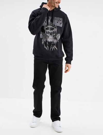 Sweat hoodie à capuche Guns N' Roses noir homme