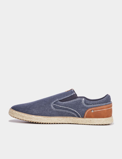 Loafers avec languette d'enfilage bleu homme