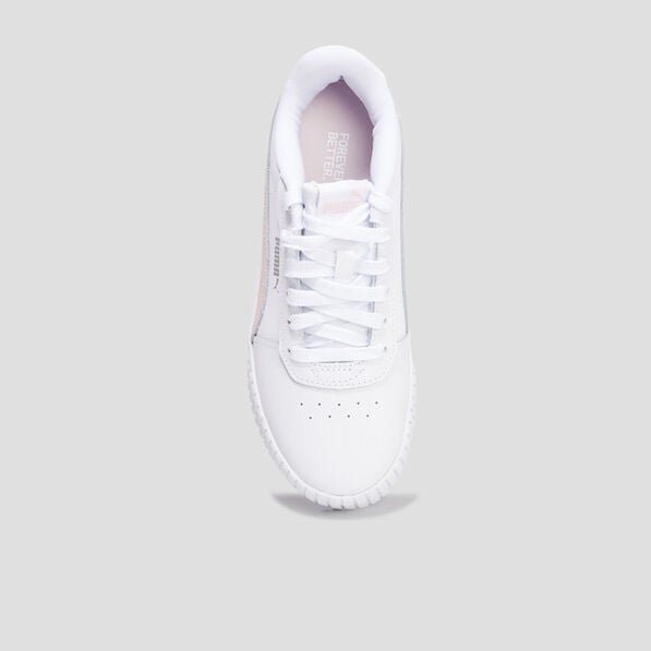 tennis basses a lacets en cuir puma blanc fille Tennis basses à lacets en cuir Puma blanc fille