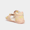 Sandales en cuir Kickers Binsia rose poudrée fille