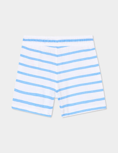 Lot de 2 shorts coton blanc bébé garçon