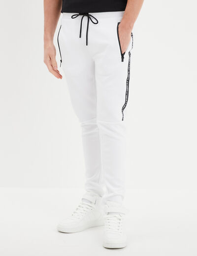 Pantalon de jogging stretch Liberto blanc homme