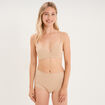 Soutien-gorge triangle bretelles fines beige femme