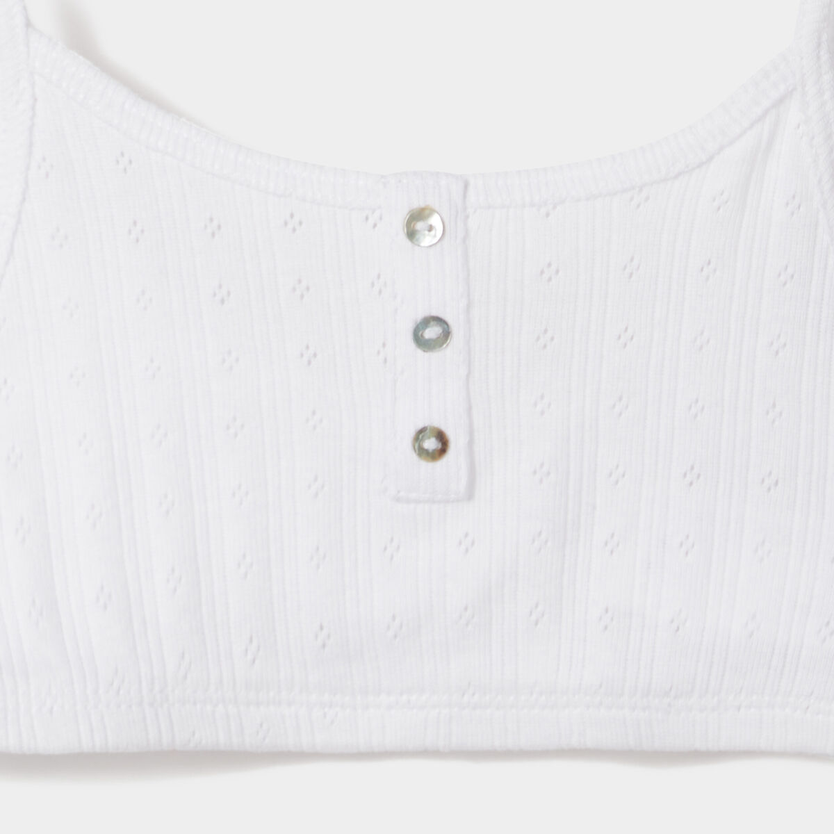 Lot 2 brassières avec boutons blanc fille
