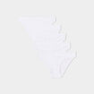 Lot 5 culottes coton blanc femme