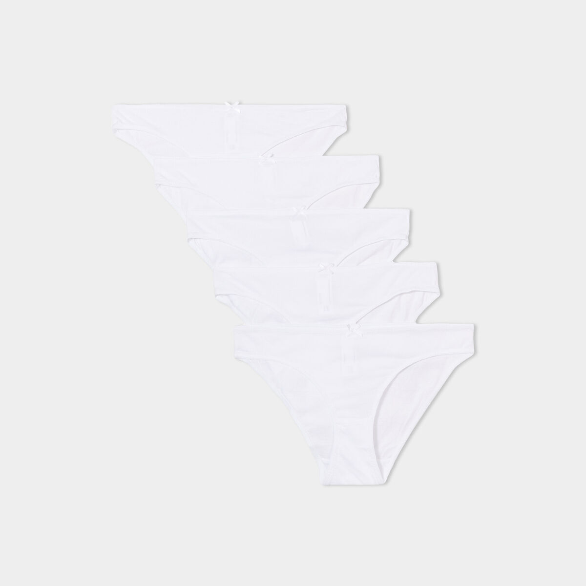 Lot 5 culottes coton blanc femme