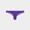 Tanga en dentelle Mosquitos violet foncé femme