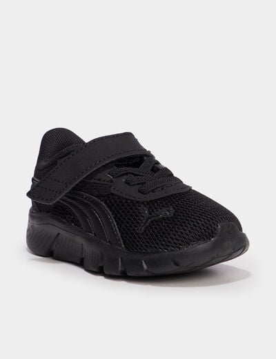 Baskets running &agrave; scratchs Puma noir b&eacute;b&eacute; gar&ccedil;on