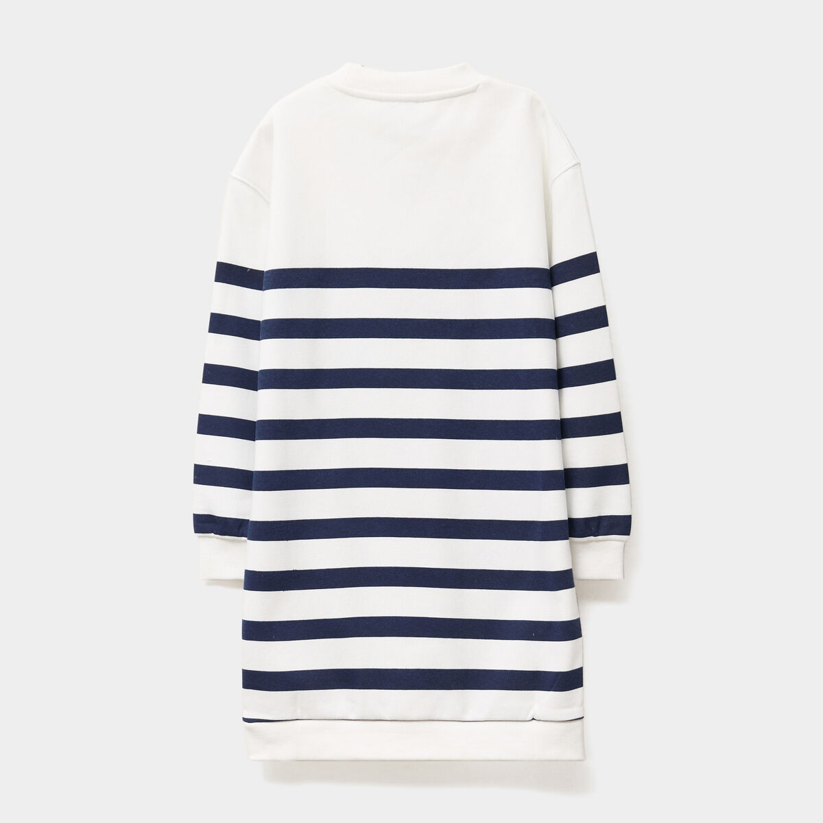 Robe sweat manches longues ecru fille