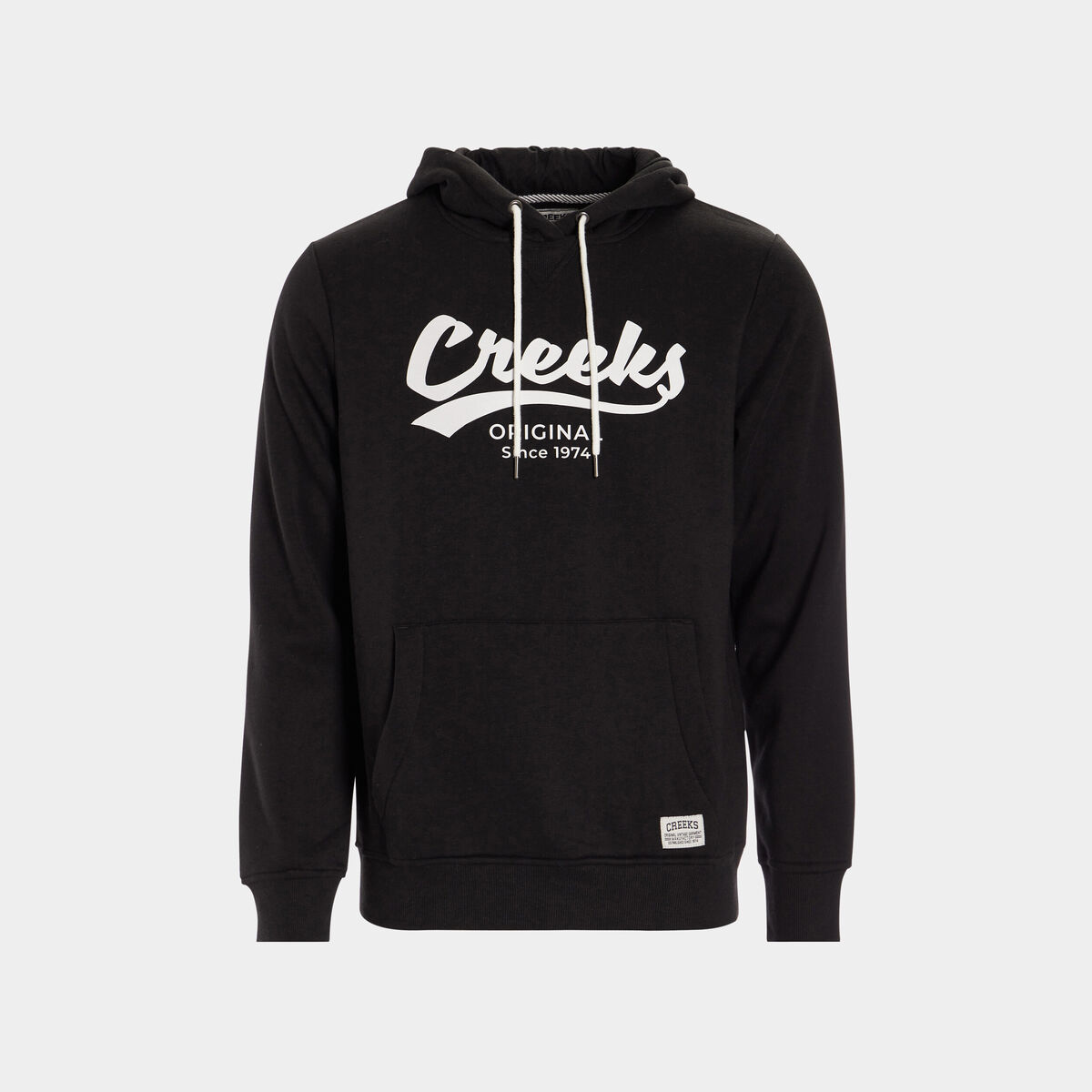 Sweat &agrave; capuche hoodie molleton noir homme