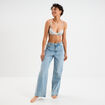 Soutien-gorge corbeille paddé gris femme