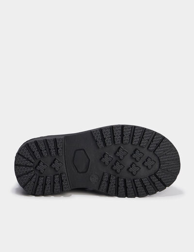 Boots crant&eacute;es noir gar&ccedil;on
