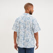 Chemise en coton manches courtes bleu homme
