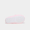 Chaussons ballerines effet velours rose fille