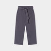 Pantalon wide leg avec ceinture gris foncé fille