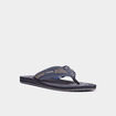 Mules plates bleu marine homme