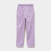 Pantalon mom taille &eacute;lastiqu&eacute;e mauve fille