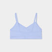 Brassière sans couture bleu fille