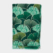 Foulard bords &agrave; franges fines vert femme