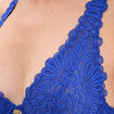 Soutien-gorge foulard dentelle bleu electrique femme