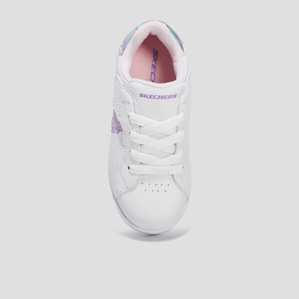 Tennis à lacets Skechers Duratronz blanc fille