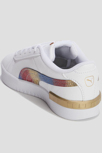 Tennis à lacets Puma Jada Olympic blanc fille