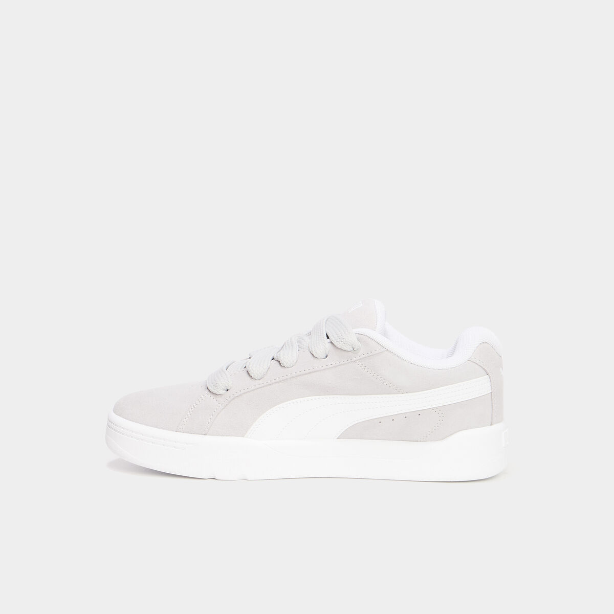 Tennis basses &agrave; lacets Puma gris homme