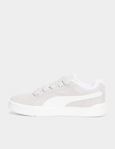 Tennis basses &agrave; lacets Puma gris homme