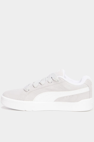 Tennis basses &agrave; lacets Puma gris homme