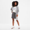 T-shirt cropped ajusté broderie Creeks blanc femme