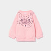 Sweat manches longues épaule boutonnée rose bébé fille