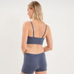 Brassi&egrave;re c&ocirc;tel&eacute;e padd&eacute;e sans armature bleu gris femme