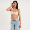 Soutien-gorge triangle padd&eacute; rose clair femme