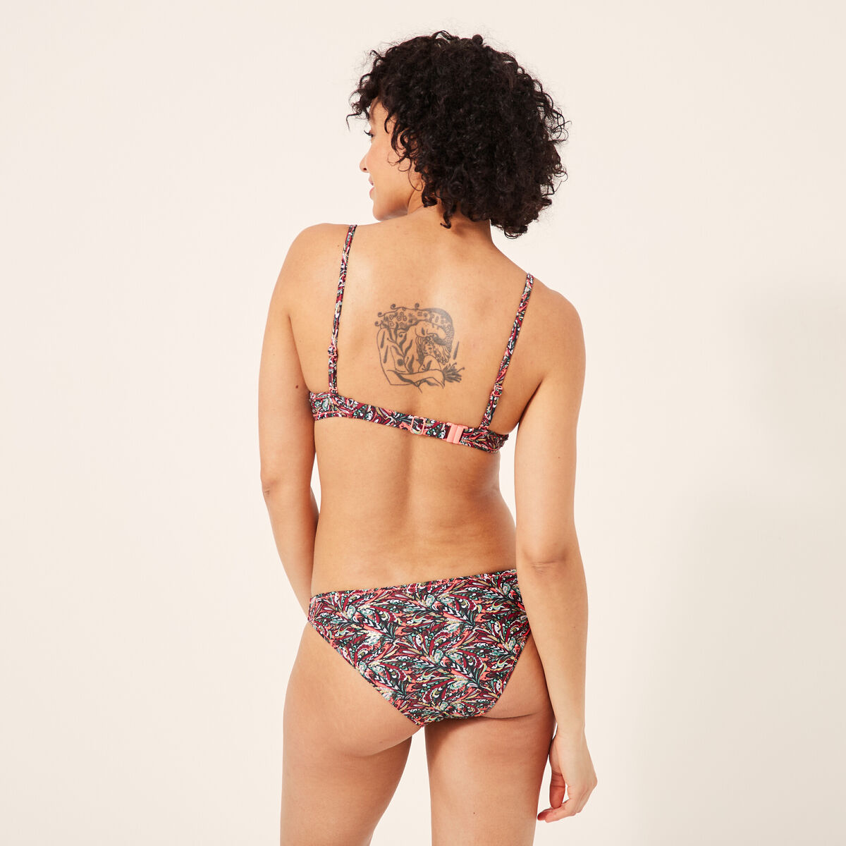 Haut de maillot push up coordonable multicolore femme