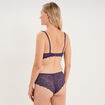 Soutien-gorge embo&icirc;tant padd&eacute; dentelle violet femme