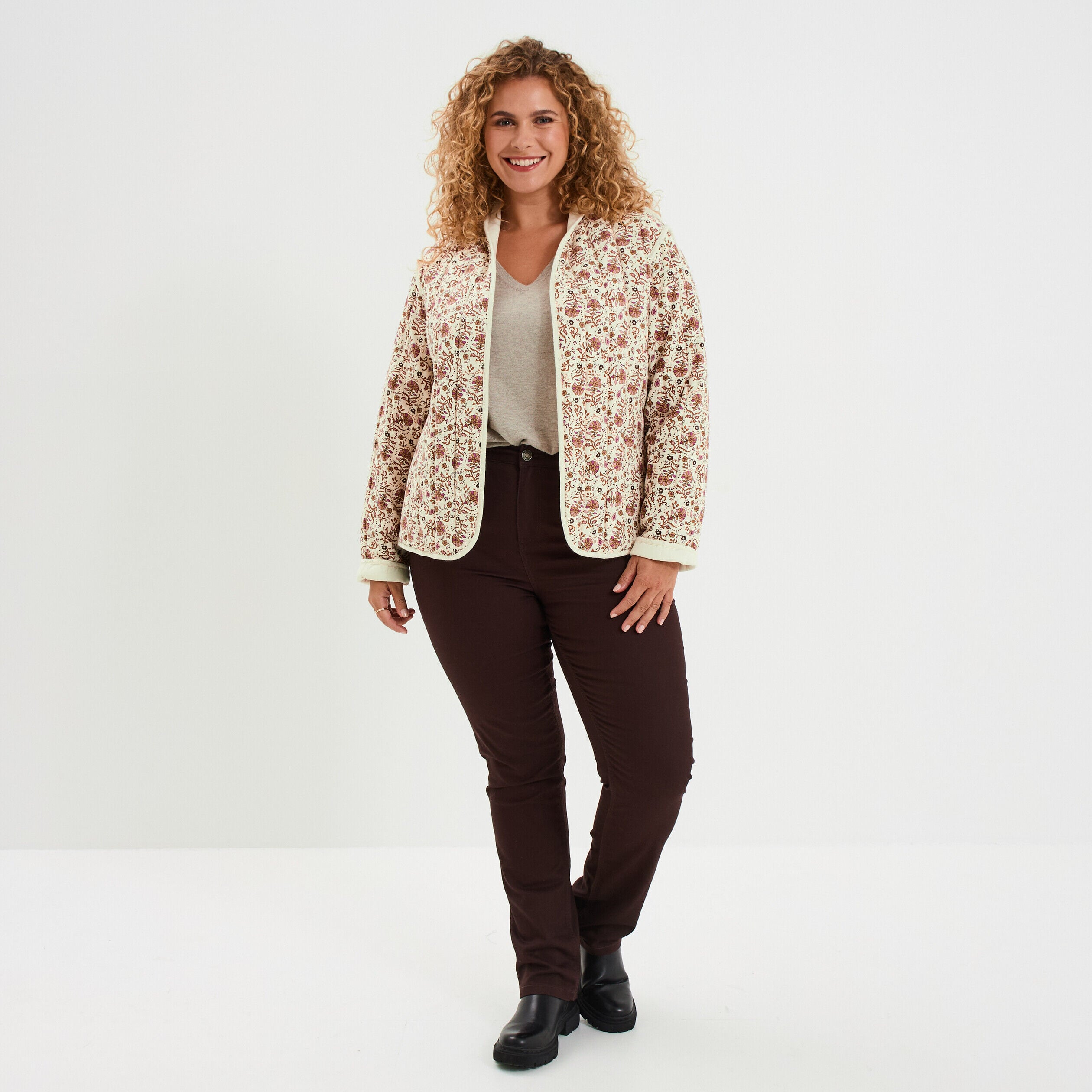 Manteau Imperméable Veste Matelassée Ulla Popken - Fonctionnelle Imperméable Avec Capuche Vêtement Grande Taille