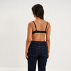 Soutien-gorge corbeille padd&eacute; marron femme