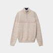 Pull col camionneur manches longues gris clair homme