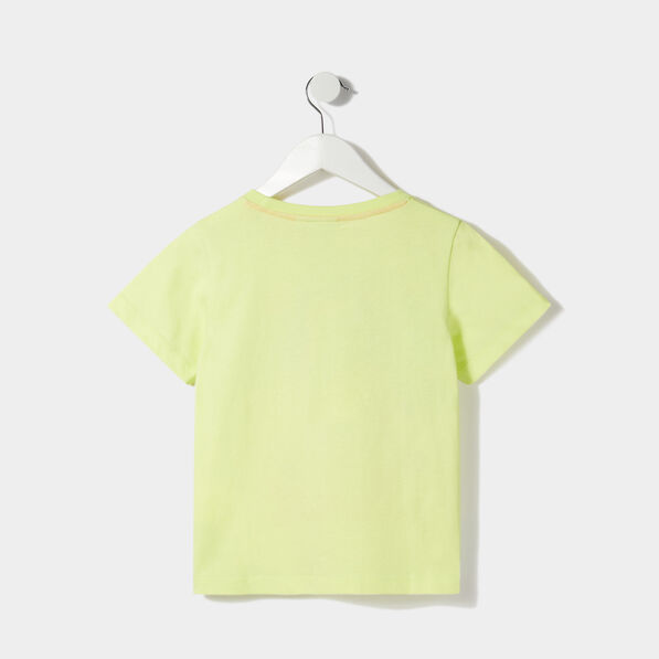 T-shirt manches courtes Minnie jaune fille