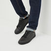Tennis basses &agrave; lacets noir homme