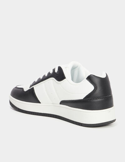 Tennis basses à lacets blanc homme