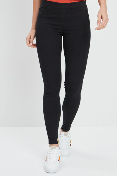 Jegging taille standard denim noir femme