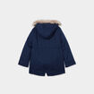 Parka 3-en-1 doudoune avec capuche bleu marine fille