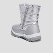 Bottes de neige métallisées gris argent fille