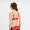 Soutien-gorge corbeille dentelle rouge femme