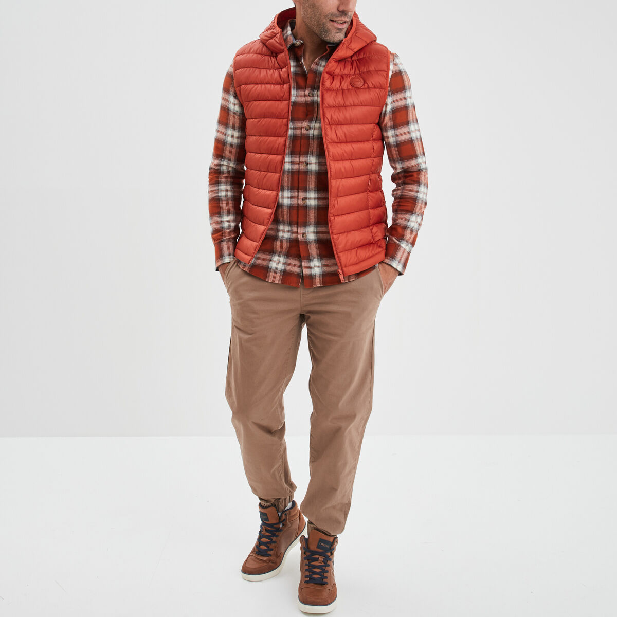 Pantalon jogpant marron homme