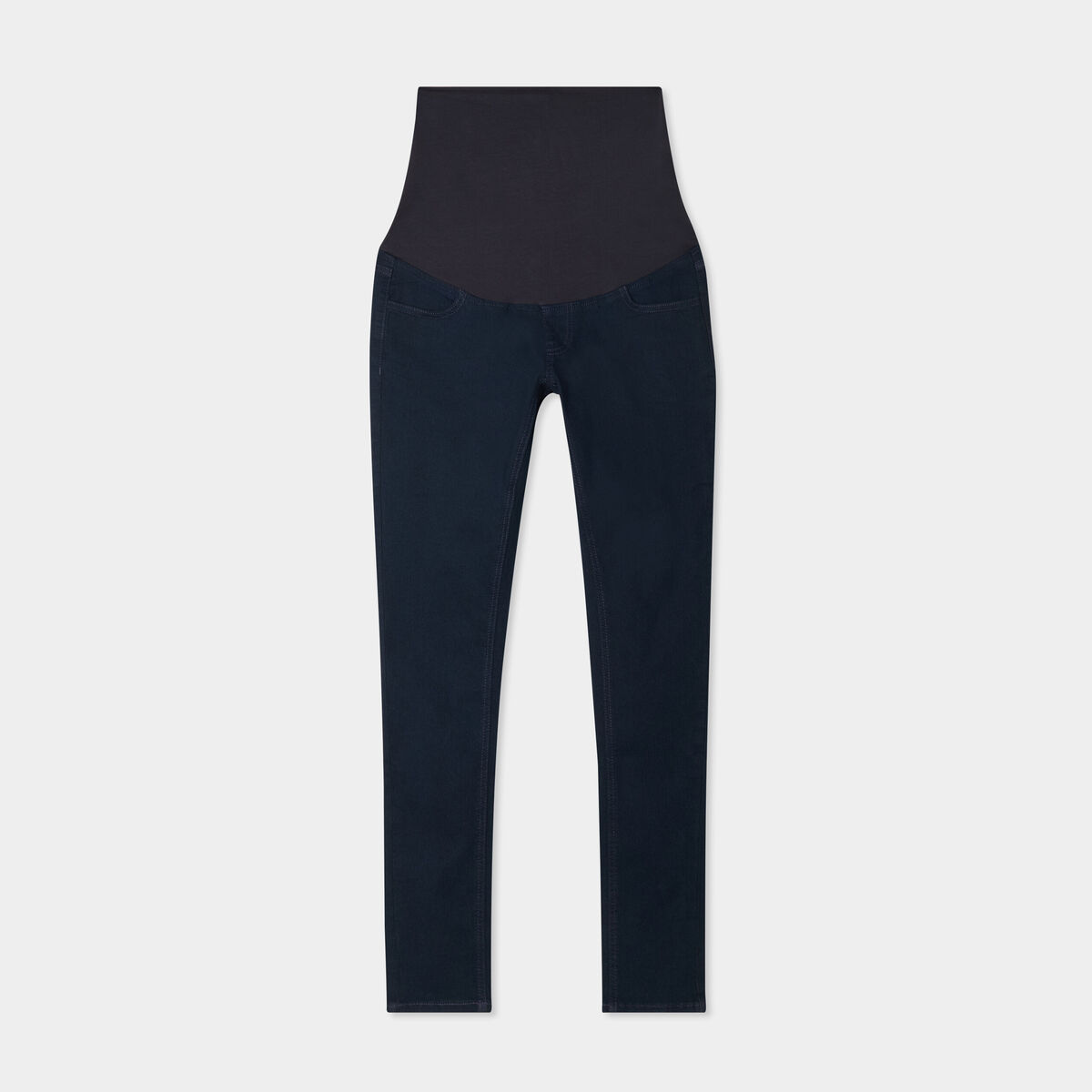 Jegging grossesse confort avec bandeau denim blue black femme maternité
